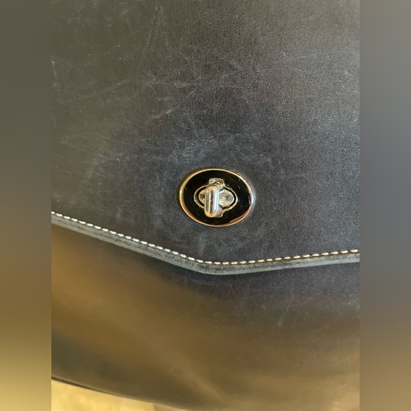 COACH leather laptop bag briefcase travel work bag vintage glove-tanned  leather - Picture 14 of 14